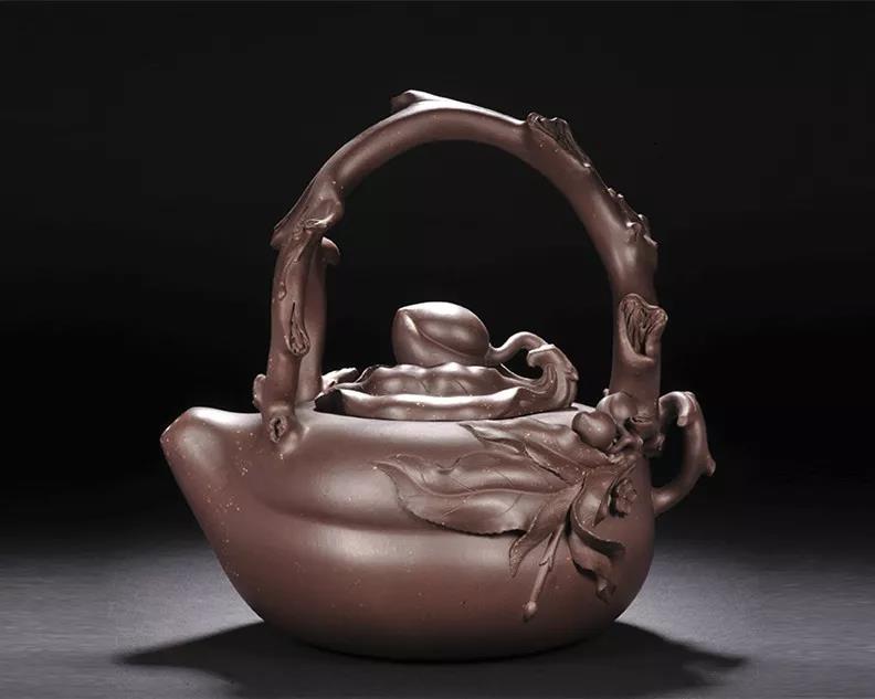 10種最美花器提梁壺，精美別致雕花紫砂壺!