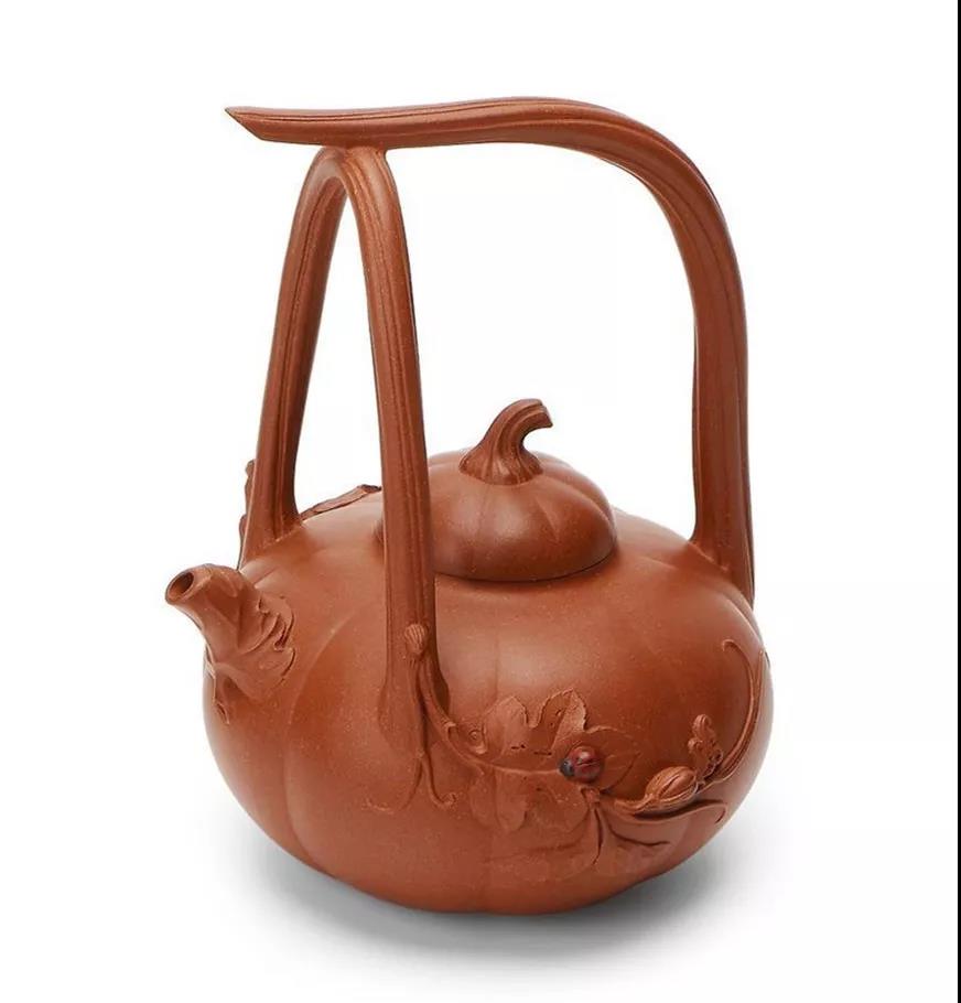 10種最美花器提梁壺，精美別致雕花紫砂壺!