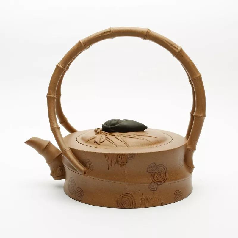 10種最美花器提梁壺，精美別致雕花紫砂壺!