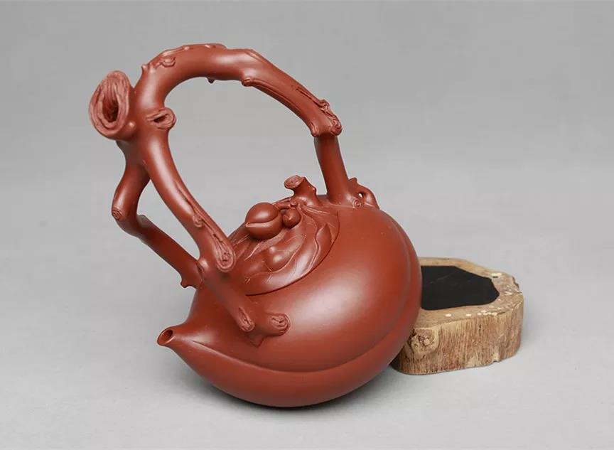 10種最美花器提梁壺，精美別致雕花紫砂壺!