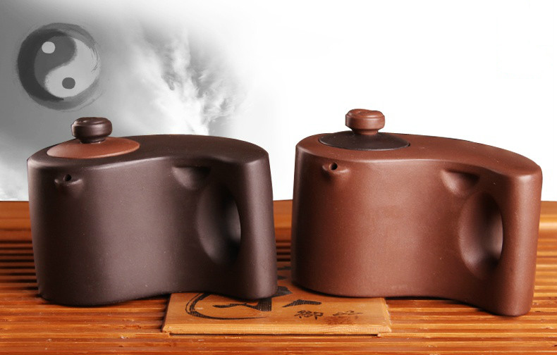 太極陰陽(yáng)紫砂壺，創(chuàng)意格紫砂壺