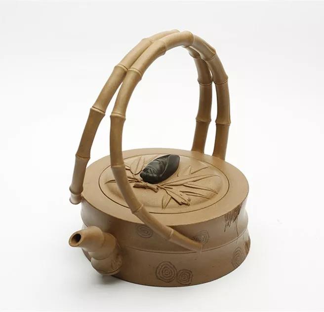 10種最美花器提梁壺，精美別致雕花紫砂壺!